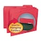 Smead Folder, Interior, Ltr, 1/3, Red Pk SMD10267 - alternate 1